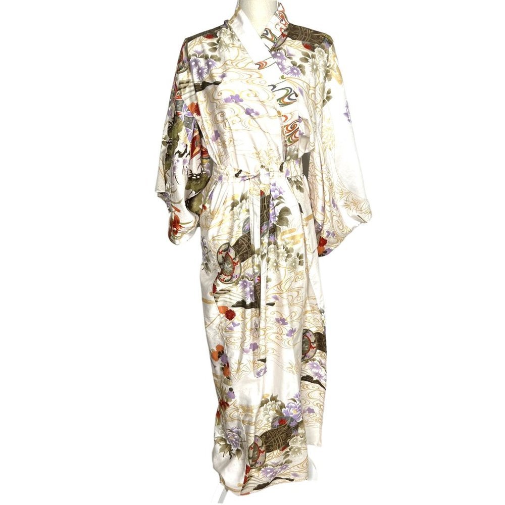 Vintage Ichi Ban One Size Multicolor Kimono Robe